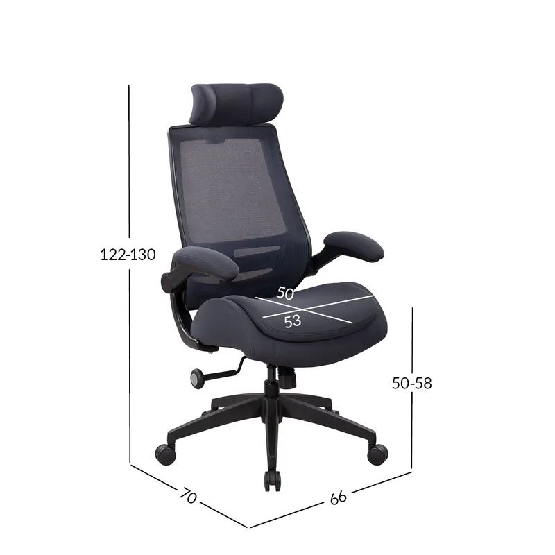 Kontorsstol Danica - Mörkgrå / svart - Möbler - Stolar & fåtöljer - Kontorsstol & skrivbordsstol