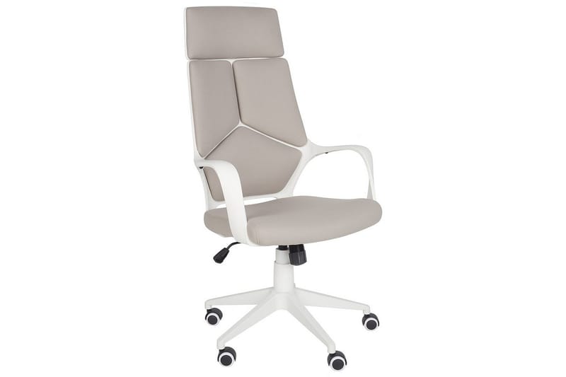 Kontorsstol Delight Taupe/vit, Taupe/vit