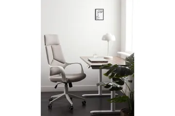 Kontorsstol Delight Taupe/vit - Taupe/vit - Möbler - Stolar & fåtöljer - Kontorsstol & skrivbordsstol