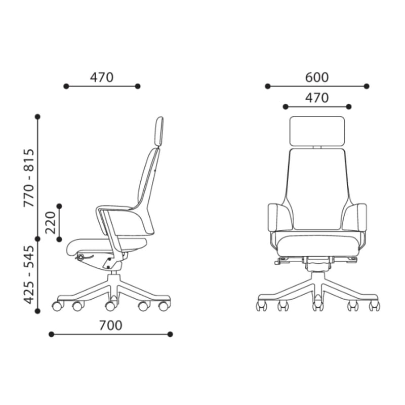 Kontorsstol Delphi - blågrön - Möbler - Stolar & fåtöljer - Kontorsstol & skrivbordsstol