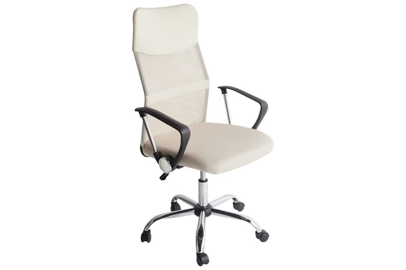 Kontorsstol Design Beige/Svart/Silver - Beige/Svart/Silver - Möbler - Stolar & fåtöljer - Kontorsstol & skrivbordsstol
