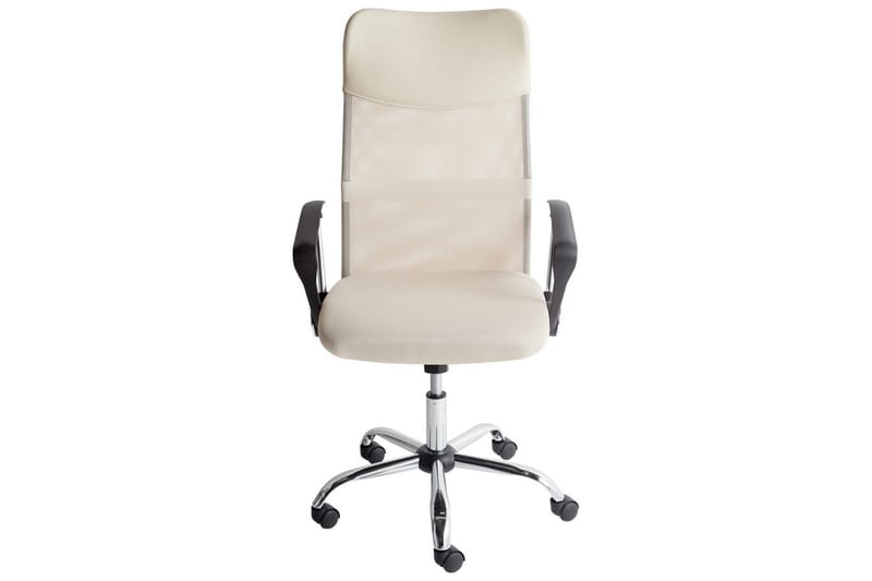 Kontorsstol Design Beige/Svart/Silver - Beige/Svart/Silver - Möbler - Stolar & fåtöljer - Kontorsstol & skrivbordsstol