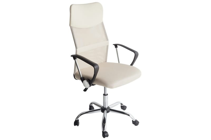 Kontorsstol Design Beige/Svart/Silver - Beige/Svart/Silver - Möbler - Stolar & fåtöljer - Kontorsstol & skrivbordsstol