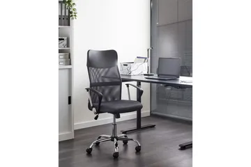 Kontorsstol Design Grå/svart/silver - Grå/svart/silver - Möbler - Stolar & fåtöljer - Kontorsstol & skrivbordsstol