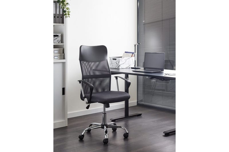 Kontorsstol Design Grå/svart/silver - Grå/svart/silver - Möbler - Stolar & fåtöljer - Kontorsstol & skrivbordsstol