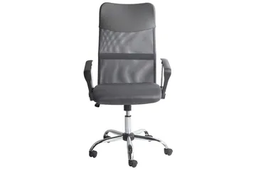 Kontorsstol Design Grå/svart/silver - Grå/svart/silver - Möbler - Stolar & fåtöljer - Kontorsstol & skrivbordsstol