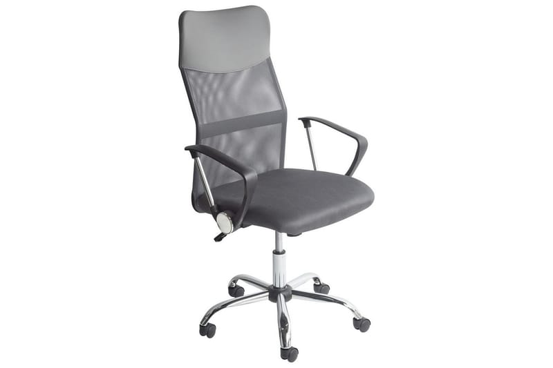 Kontorsstol Design Grå/svart/silver - Grå/svart/silver - Möbler - Stolar & fåtöljer - Kontorsstol & skrivbordsstol