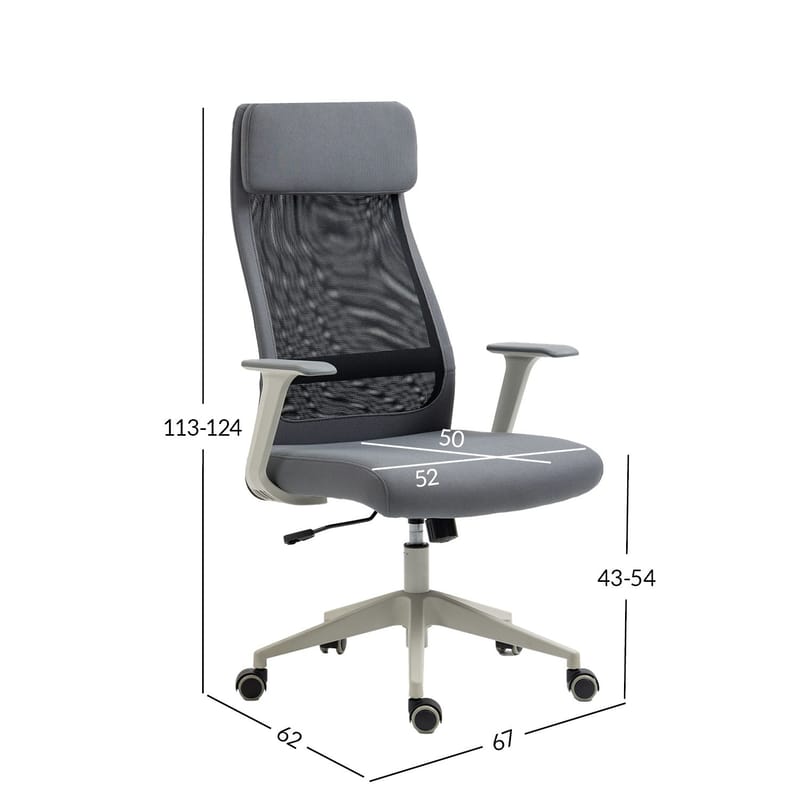 Kontorsstol Elmer - Grå / svart - Möbler - Stolar & fåtöljer - Kontorsstol & skrivbordsstol