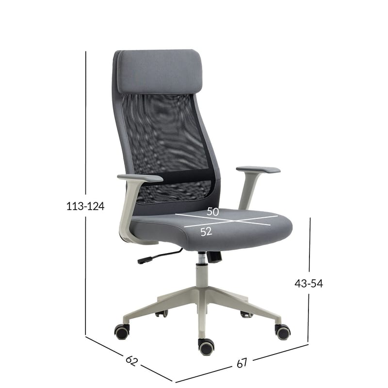 Kontorsstol Elmer - Grå / svart - Möbler - Stolar & fåtöljer - Kontorsstol & skrivbordsstol