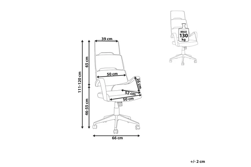 Kontorsstol Grandiose Blå/Svart - Blå/Svart - Möbler - Stolar & fåtöljer - Kontorsstol & skrivbordsstol