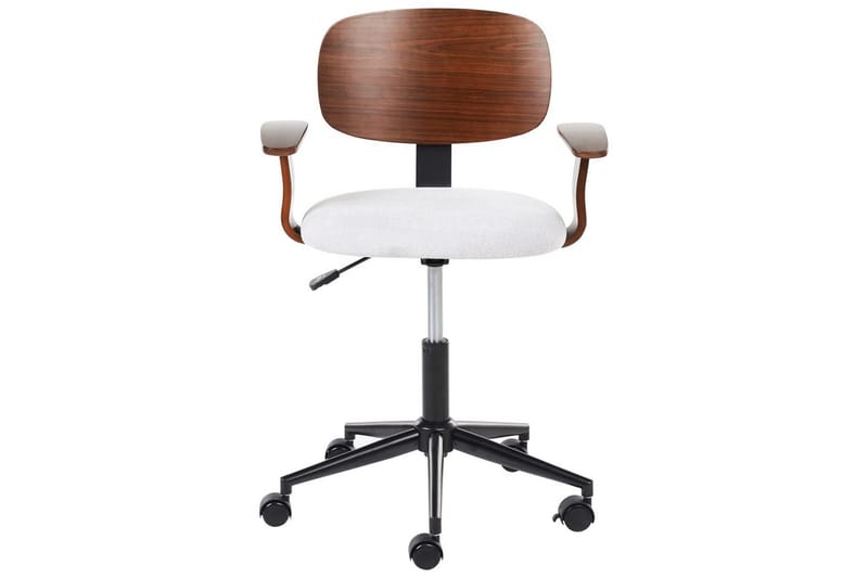 Kontorsstol Gunnison - Mörkt trä, grått - Möbler - Stolar & fåtöljer - Kontorsstol & skrivbordsstol