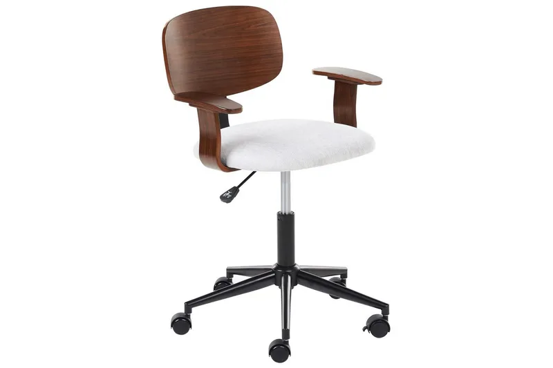 Kontorsstol Gunnison, Mörkt trä, grått