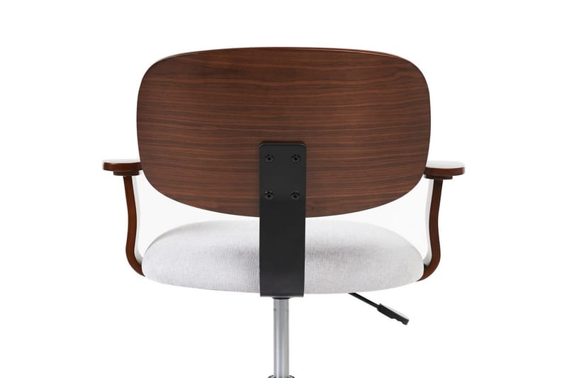 Kontorsstol Gunnison - Mörkt trä, grått - Möbler - Stolar & fåtöljer - Kontorsstol & skrivbordsstol