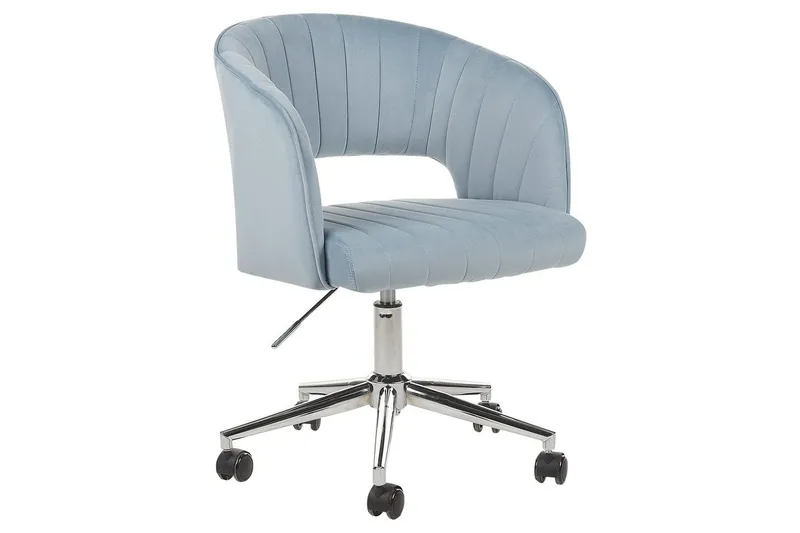 Kontorsstol Katonah Blå/svart/silver - Blå/svart/silver - Möbler - Stolar & fåtöljer - Kontorsstol & skrivbordsstol