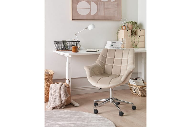 Kontorsstol Labelle Beige - Beige - Möbler - Stolar & fåtöljer - Kontorsstol & skrivbordsstol