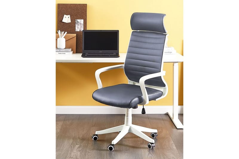 Kontorsstol Leader Grå/vit - Grå/vit - Möbler - Stolar & fåtöljer - Kontorsstol & skrivbordsstol