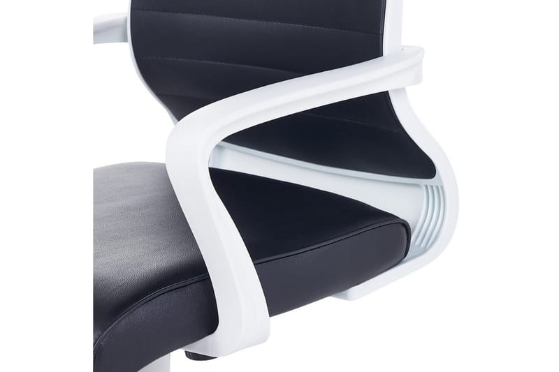 Kontorsstol Leader Svart/Vit - Svart/Vit - Möbler - Stolar & fåtöljer - Kontorsstol & skrivbordsstol