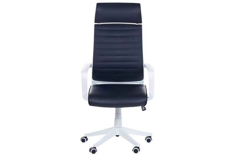 Kontorsstol Leader Svart/Vit - Svart/Vit - Möbler - Stolar & fåtöljer - Kontorsstol & skrivbordsstol