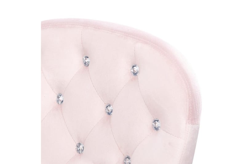 Kontorsstol med kristaller Princess Pastellrosa/Silver/Svart - Pastellrosa/Silver/Svart - Möbler - Stolar & fåtöljer - Kontorsstol & skrivbordsstol