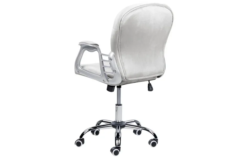 Kontorsstol med kristaller Princess Grå/Silver/Svart - Grå/Silver/Svart - Möbler - Stolar & fåtöljer - Kontorsstol & skrivbordsstol