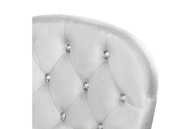 Kontorsstol med kristaller Princess Grå/Silver/Svart - Grå/Silver/Svart - Möbler - Stolar & fåtöljer - Kontorsstol & skrivbordsstol