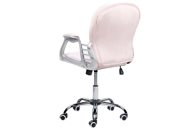 Kontorsstol med kristaller Princess Pastellrosa/Silver/Svart - Pastellrosa/Silver/Svart - Möbler - Stolar & fåtöljer - Kontorsstol & skrivbordsstol