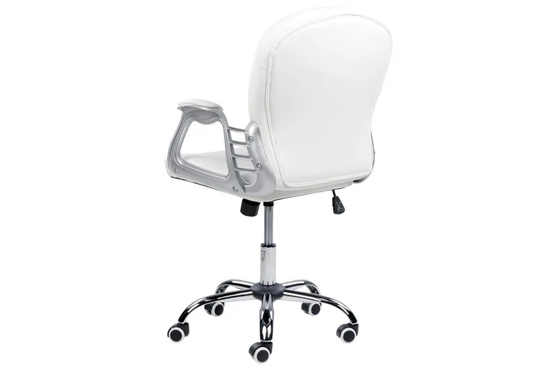Kontorsstol med kristaller Princess Vit/Svart/Silver - Vit/Svart/Silver - Möbler - Stolar & fåtöljer - Kontorsstol & skrivbordsstol