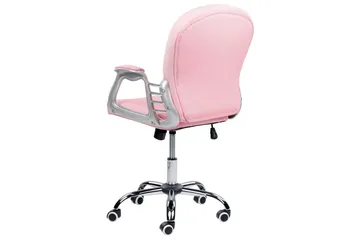 Kontorsstol med kristaller Princess Rosa/svart/silver - Rosa/svart/silver - Möbler - Stolar & fåtöljer - Kontorsstol & skrivbordsstol