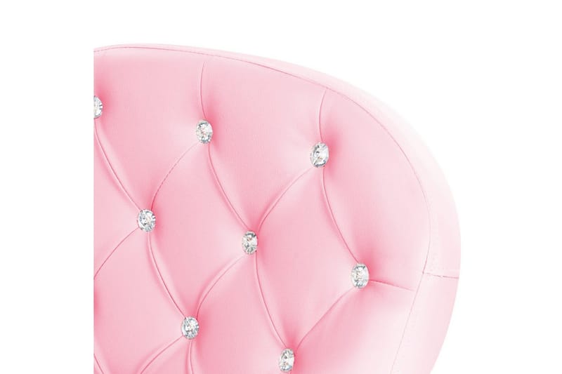 Kontorsstol med kristaller Princess Rosa/svart/silver - Rosa/svart/silver - Möbler - Stolar & fåtöljer - Kontorsstol & skrivbordsstol