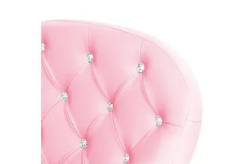 Kontorsstol med kristaller Princess Rosa/svart/silver - Rosa/svart/silver - Möbler - Stolar & fåtöljer - Kontorsstol & skrivbordsstol