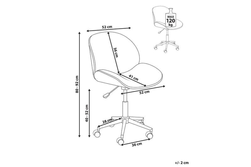 Kontorsstol Menesha - Möbler - Stolar & fåtöljer - Kontorsstol & skrivbordsstol
