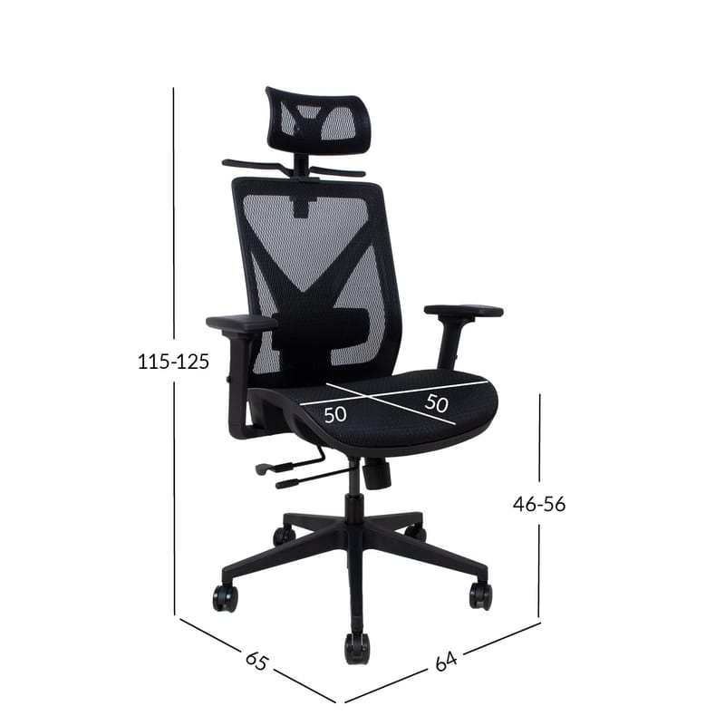 Kontorsstol Mike - Svart - Möbler - Stolar & fåtöljer - Kontorsstol & skrivbordsstol