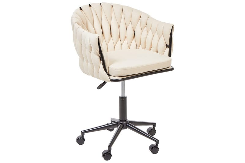 Kontorsstol Milan Beige/svart - Beige/svart - Möbler - Stolar & fåtöljer - Kontorsstol & skrivbordsstol