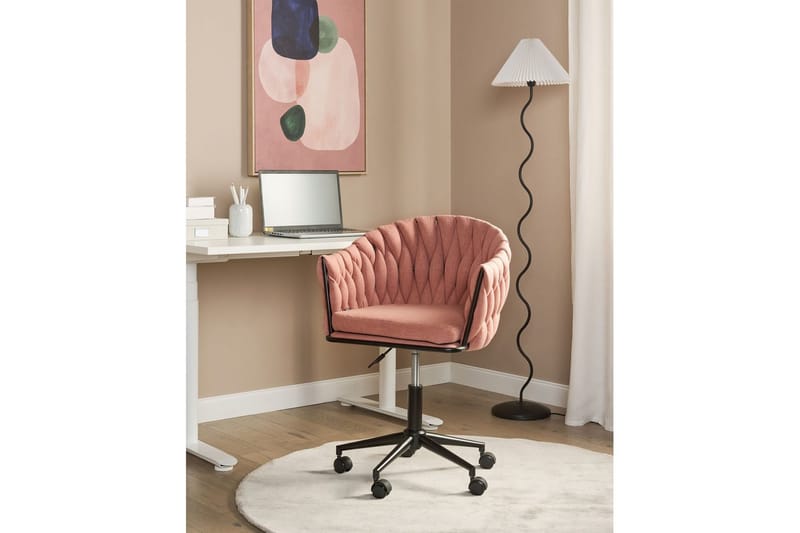 Kontorsstol Milan Rosa - Rosa - Möbler - Stolar & fåtöljer - Kontorsstol & skrivbordsstol