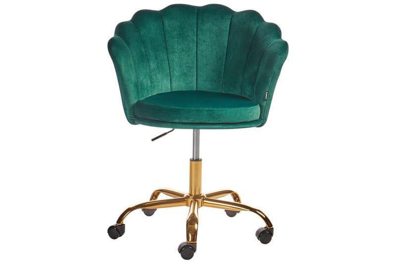 Kontorsstol Monticello Grön/guld/svart - Grön/guld/svart - Möbler - Stolar & fåtöljer - Kontorsstol & skrivbordsstol