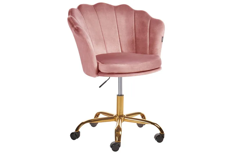 Kontorsstol Monticello Rosa/guld/svart - Rosa/guld/svart - Möbler - Stolar & fåtöljer - Kontorsstol & skrivbordsstol