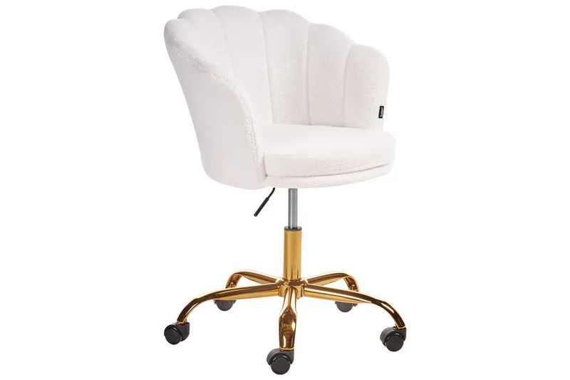 Kontorsstol Monticello Vitt/guld/svart - Vitt/guld/svart - Möbler - Stolar & fåtöljer - Kontorsstol & skrivbordsstol