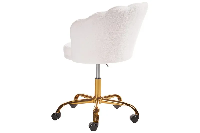 Kontorsstol Monticello Vitt/guld/svart - Vitt/guld/svart - Möbler - Stolar & fåtöljer - Kontorsstol & skrivbordsstol