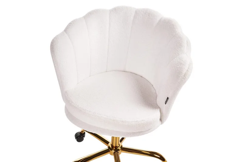 Kontorsstol Monticello Vitt/guld/svart - Vitt/guld/svart - Möbler - Stolar & fåtöljer - Kontorsstol & skrivbordsstol