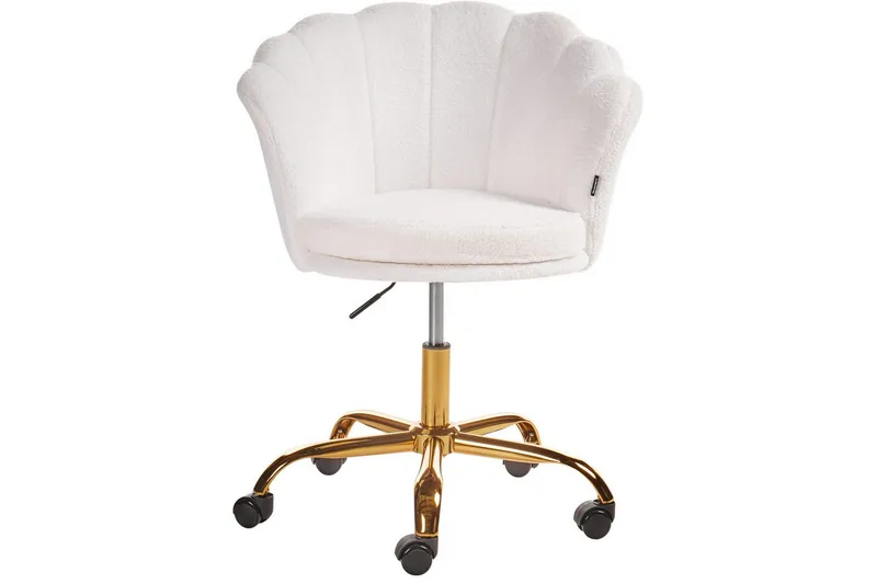 Kontorsstol Monticello Vitt/guld/svart - Vitt/guld/svart - Möbler - Stolar & fåtöljer - Kontorsstol & skrivbordsstol