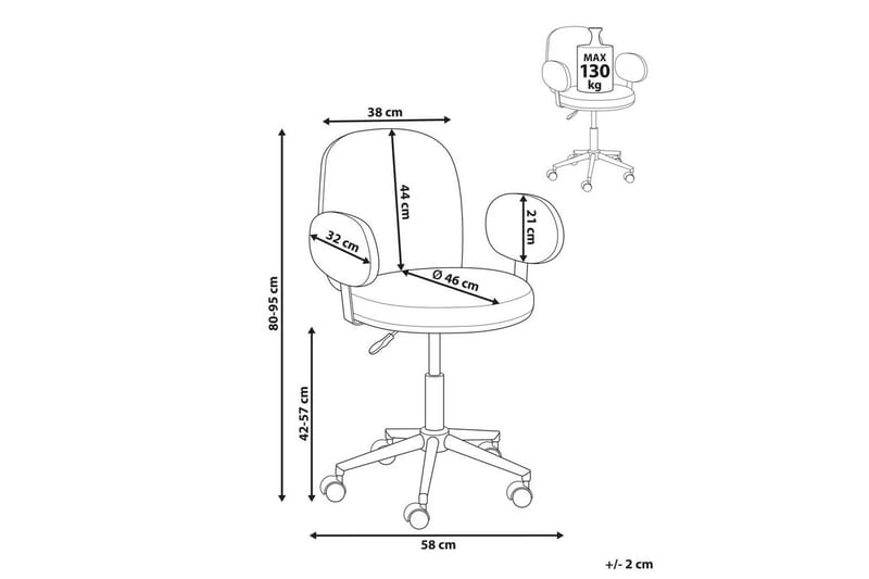 Kontorsstol Moraga Grön/Svart - Grön/Svart - Möbler - Stolar & fåtöljer - Kontorsstol & skrivbordsstol