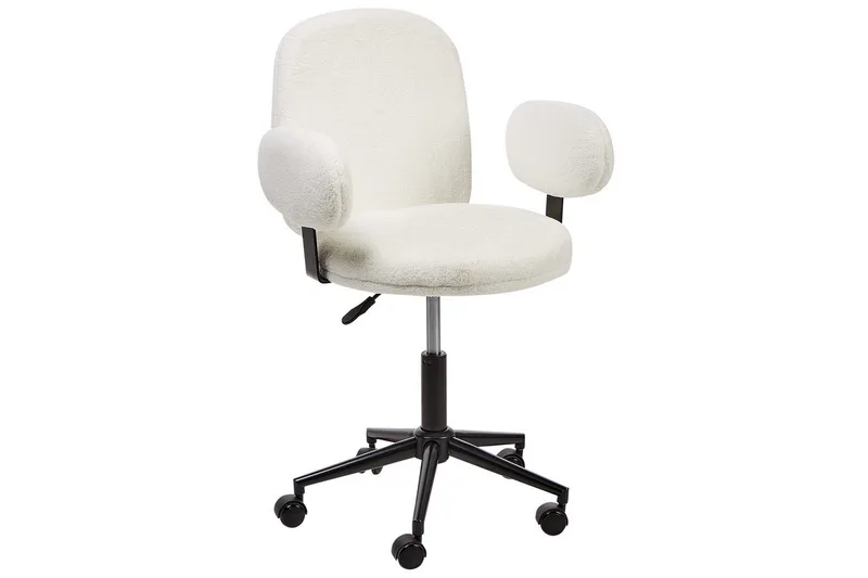 Kontorsstol Moraga Vit/Svart - Vit/Svart - Möbler - Stolar & fåtöljer - Kontorsstol & skrivbordsstol