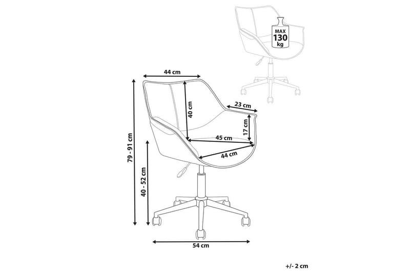 Kontorsstol Newdale Ljusbrun - Ljusbrun - Möbler - Stolar & fåtöljer - Kontorsstol & skrivbordsstol