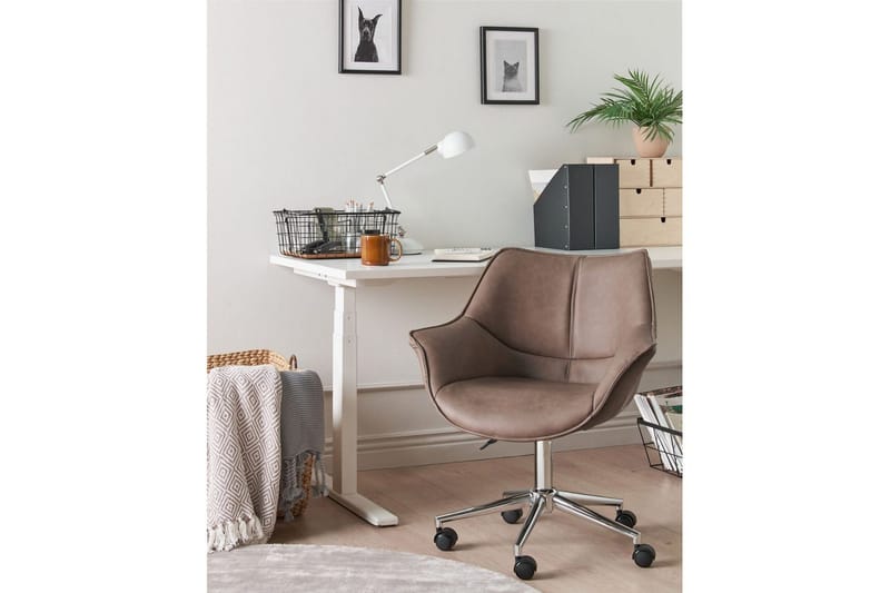 Kontorsstol Newdale Ljusbrun - Ljusbrun - Möbler - Stolar & fåtöljer - Kontorsstol & skrivbordsstol