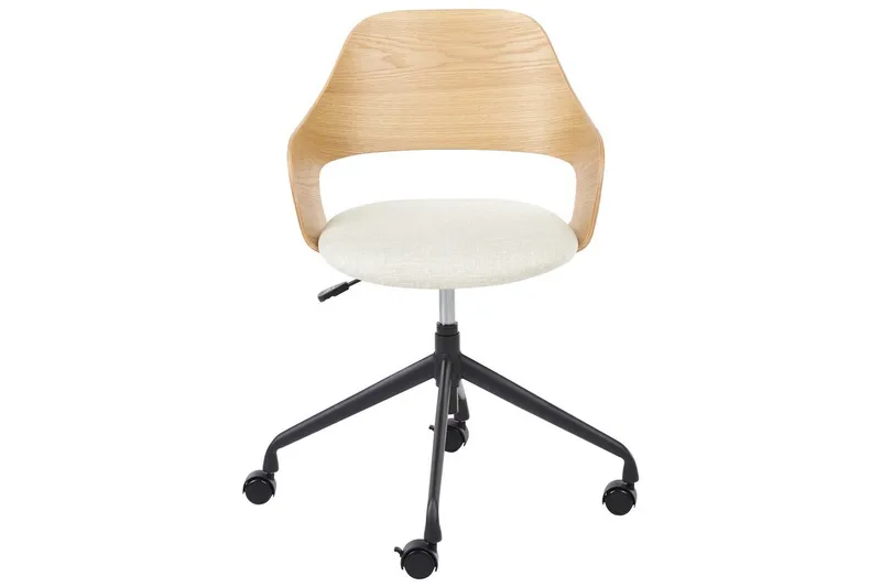 Kontorsstol Novato - Ljus trä, beige - Möbler - Stolar & fåtöljer - Kontorsstol & skrivbordsstol
