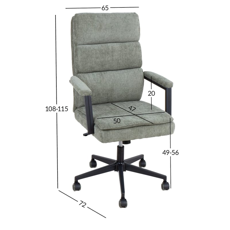Kontorsstol Remy - Grön - Möbler - Stolar & fåtöljer - Kontorsstol & skrivbordsstol