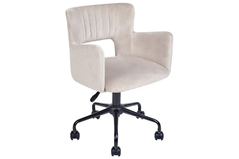 Kontorsstol Sanilac Beige/grå/svart - Beige/grå/svart - Möbler - Stolar & fåtöljer - Kontorsstol & skrivbordsstol