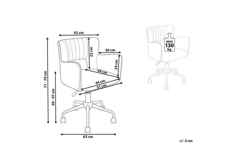 Kontorsstol Sanilac Blå - Blå - Möbler - Stolar & fåtöljer - Kontorsstol & skrivbordsstol