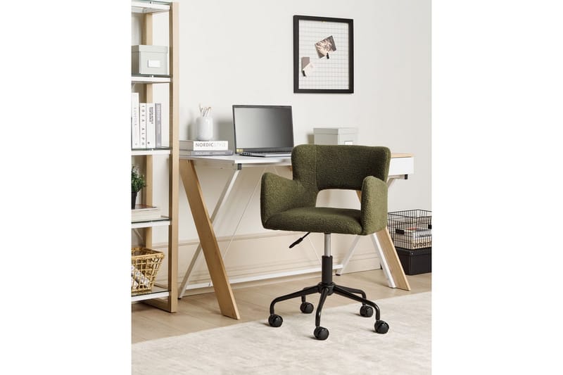 Kontorsstol Sanilac Grön/Svart - Grön/Svart - Möbler - Stolar & fåtöljer - Kontorsstol & skrivbordsstol