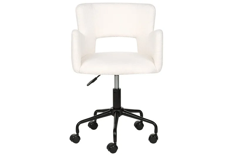 Kontorsstol Sanilac Vit/Svart - Vit/Svart - Möbler - Stolar & fåtöljer - Kontorsstol & skrivbordsstol